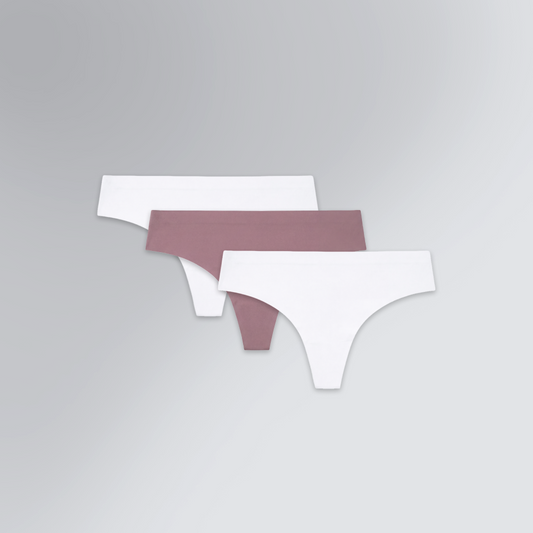 3-Pack Women's Laser-Cut Minimal Thong
