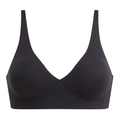 Women's V-Neck Wireless Bralette 3-Pack Black | Lovenq