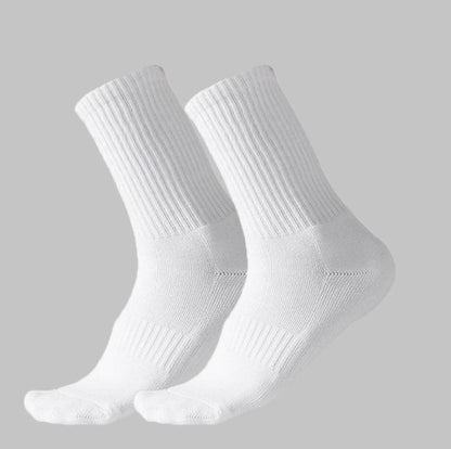 Unisex Cotton Crew Socks 10-Pack White | Lovenq