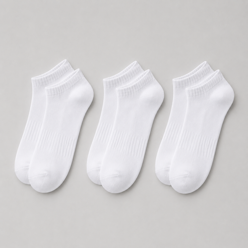 Unisex Cotton Ankle Socks — 3-Pack